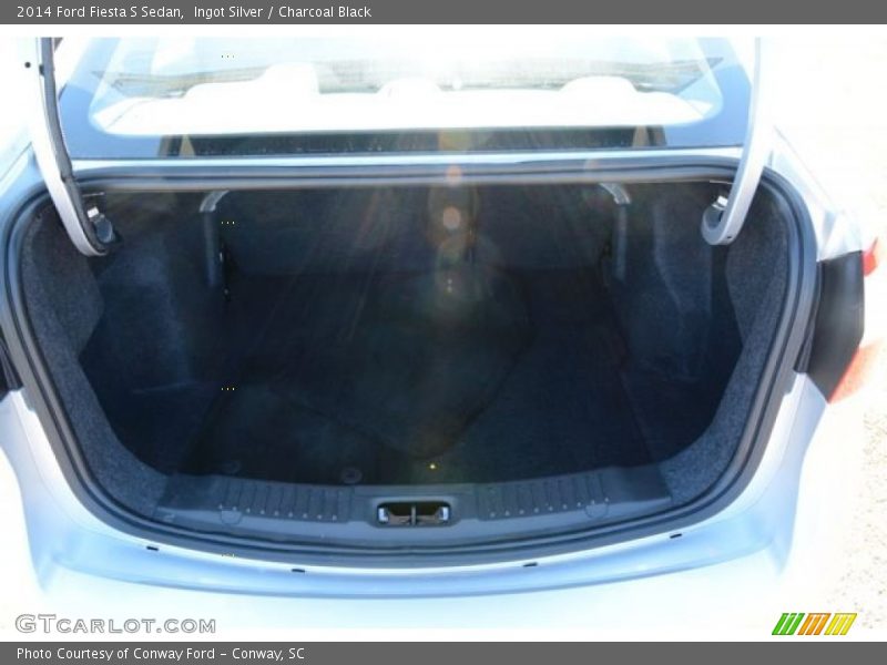 Ingot Silver / Charcoal Black 2014 Ford Fiesta S Sedan