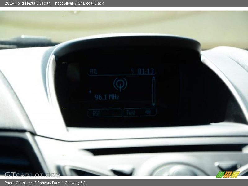 Ingot Silver / Charcoal Black 2014 Ford Fiesta S Sedan