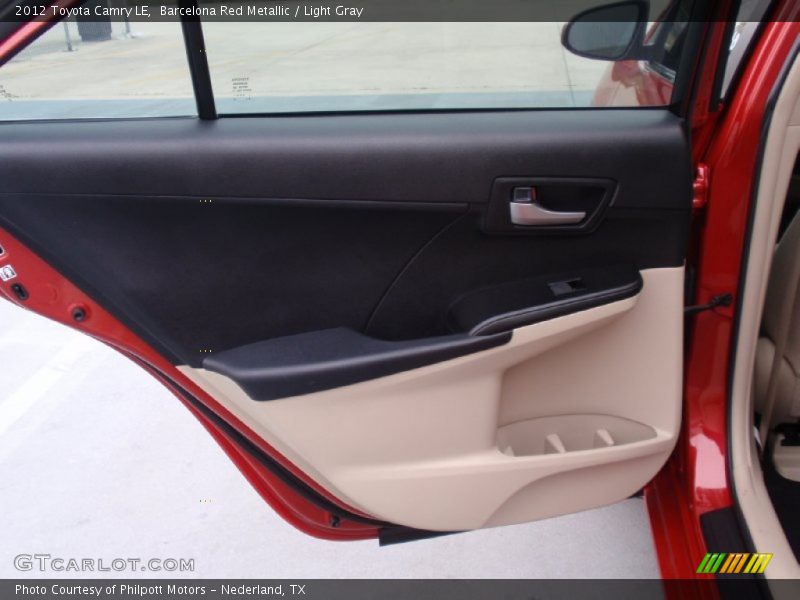 Barcelona Red Metallic / Light Gray 2012 Toyota Camry LE