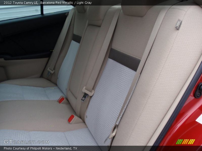 Barcelona Red Metallic / Light Gray 2012 Toyota Camry LE