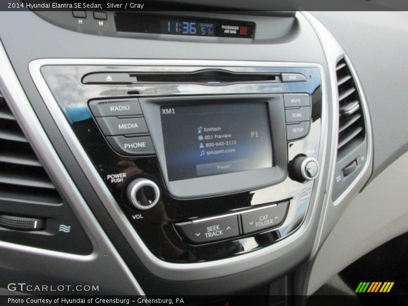 Silver / Gray 2014 Hyundai Elantra SE Sedan