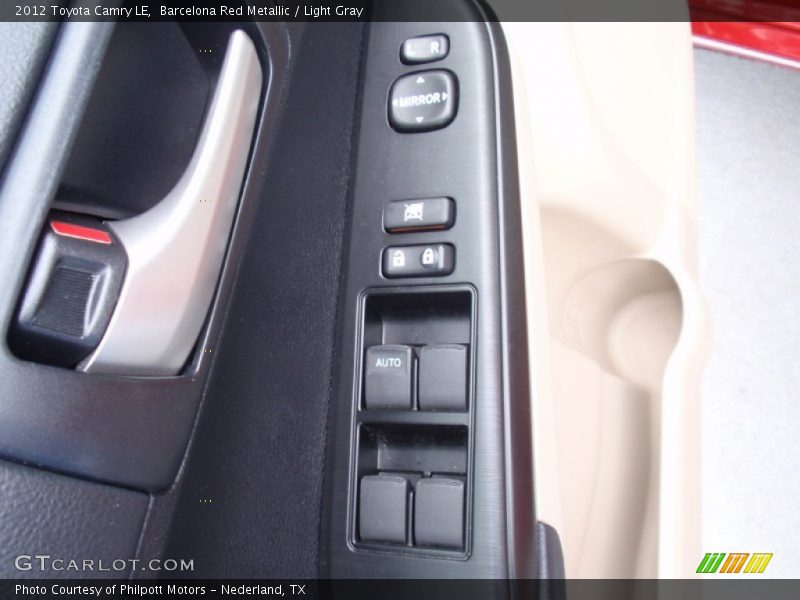 Barcelona Red Metallic / Light Gray 2012 Toyota Camry LE