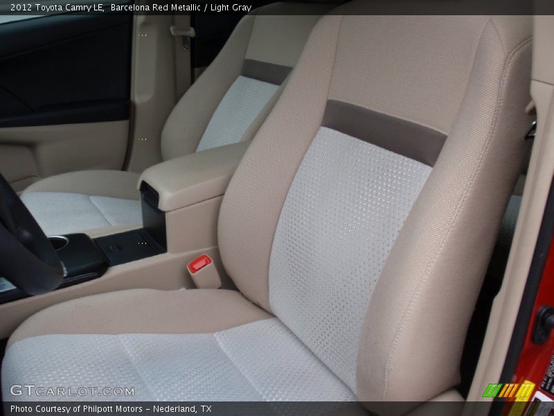 Barcelona Red Metallic / Light Gray 2012 Toyota Camry LE