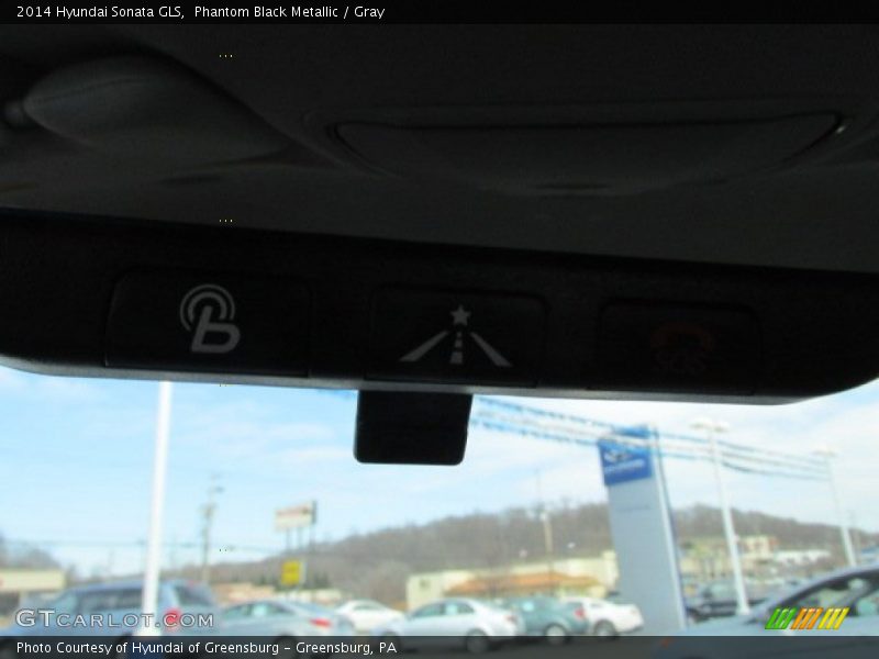 Phantom Black Metallic / Gray 2014 Hyundai Sonata GLS