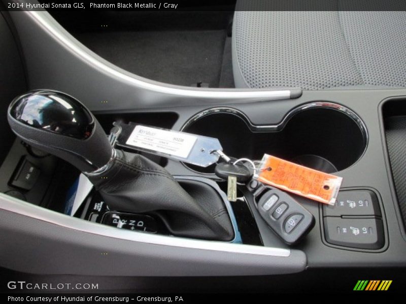 Phantom Black Metallic / Gray 2014 Hyundai Sonata GLS
