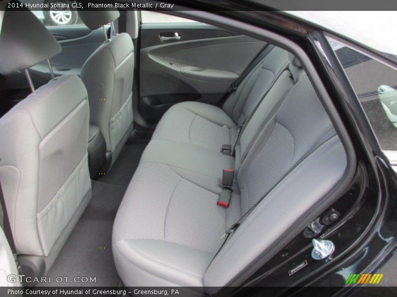 Phantom Black Metallic / Gray 2014 Hyundai Sonata GLS