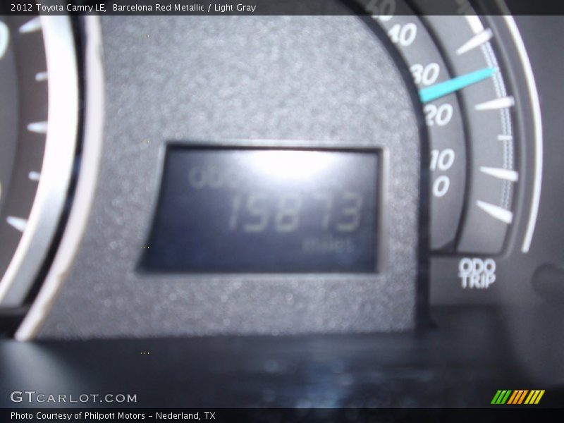 Barcelona Red Metallic / Light Gray 2012 Toyota Camry LE