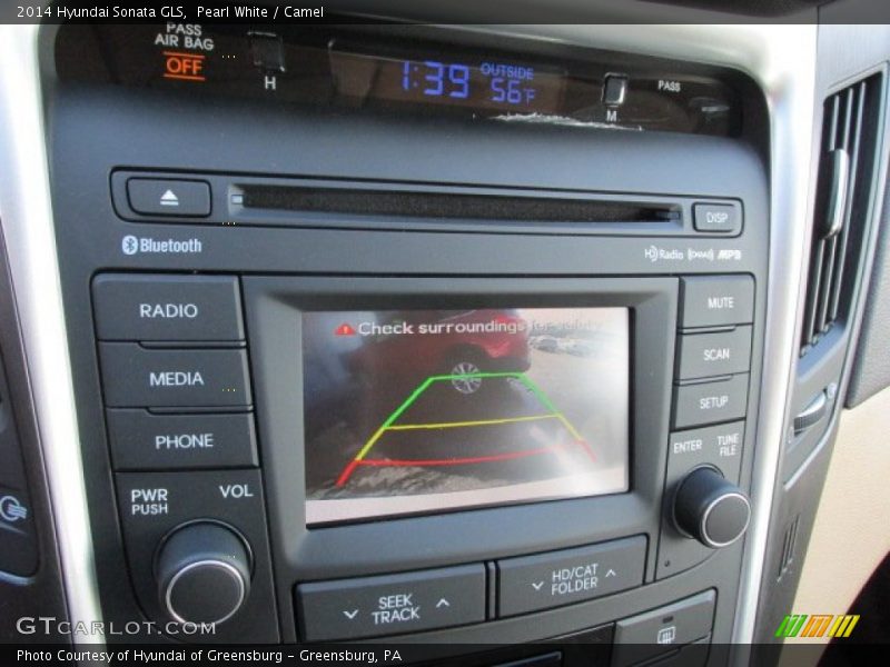 Pearl White / Camel 2014 Hyundai Sonata GLS