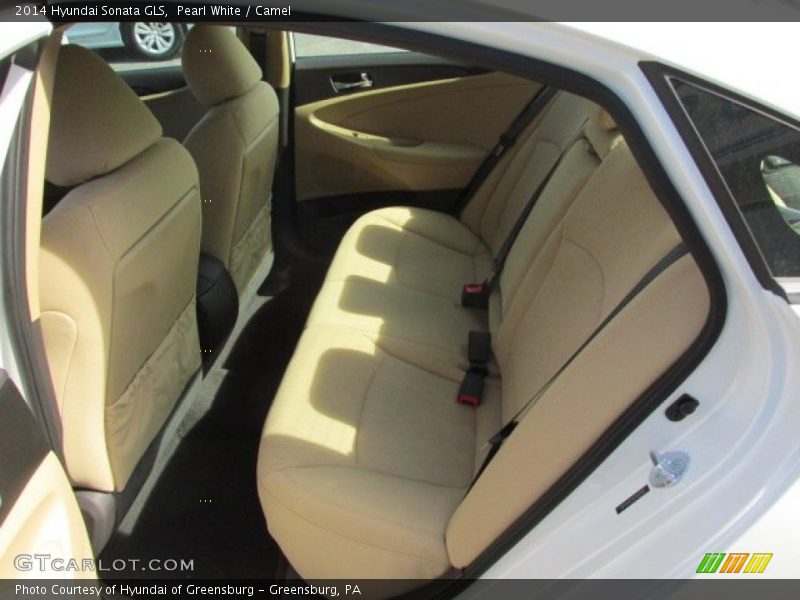 Pearl White / Camel 2014 Hyundai Sonata GLS