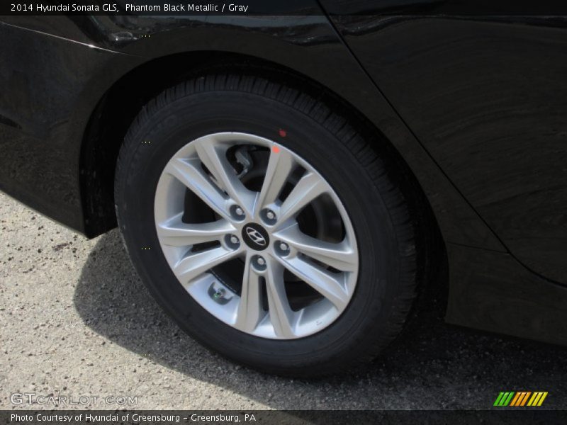Phantom Black Metallic / Gray 2014 Hyundai Sonata GLS