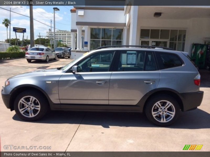 Silver Grey Metallic / Black 2004 BMW X3 3.0i