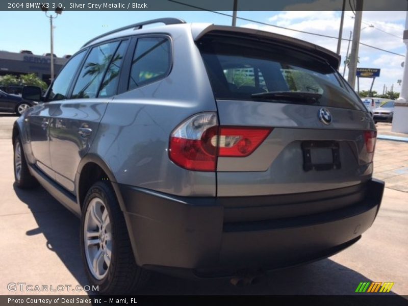 Silver Grey Metallic / Black 2004 BMW X3 3.0i