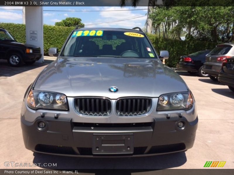 Silver Grey Metallic / Black 2004 BMW X3 3.0i