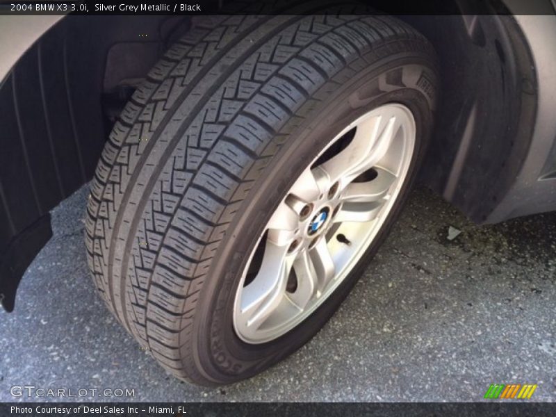 Silver Grey Metallic / Black 2004 BMW X3 3.0i