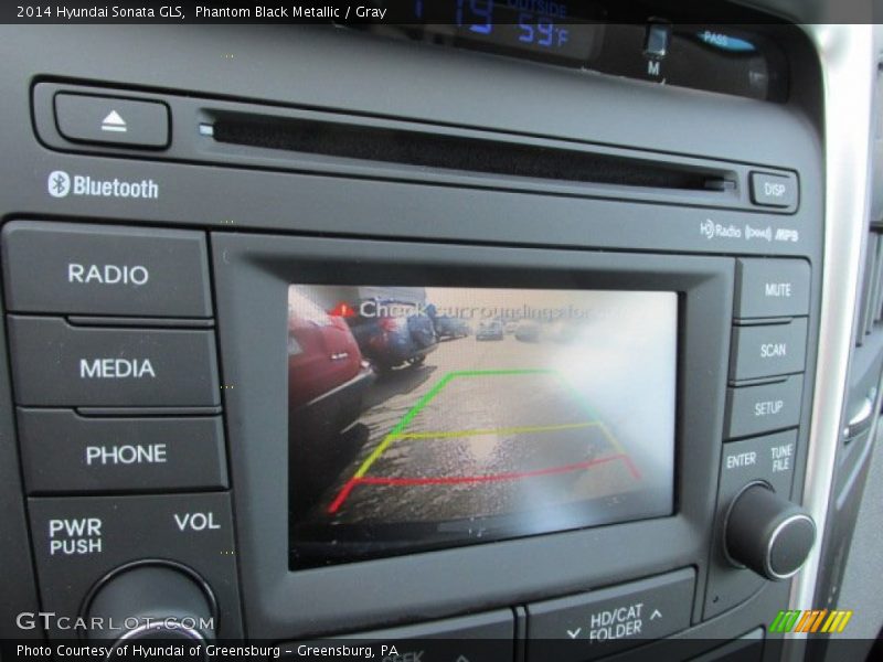 Phantom Black Metallic / Gray 2014 Hyundai Sonata GLS