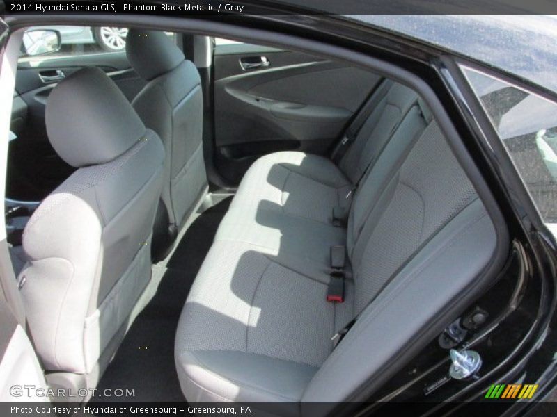 Phantom Black Metallic / Gray 2014 Hyundai Sonata GLS