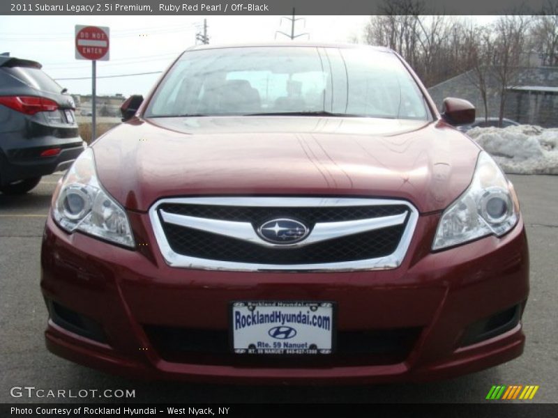 Ruby Red Pearl / Off-Black 2011 Subaru Legacy 2.5i Premium