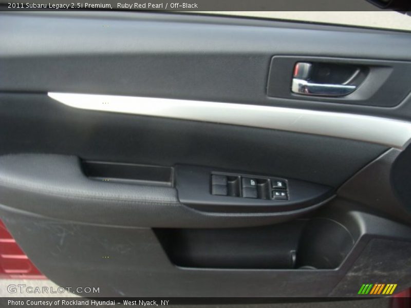 Ruby Red Pearl / Off-Black 2011 Subaru Legacy 2.5i Premium