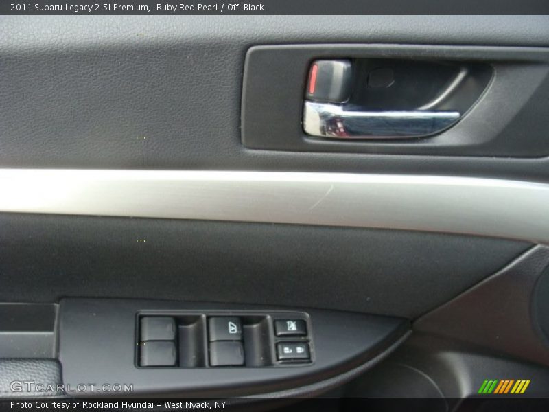 Ruby Red Pearl / Off-Black 2011 Subaru Legacy 2.5i Premium