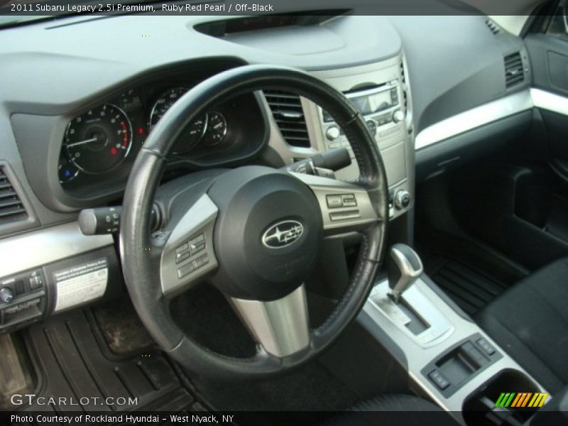 Ruby Red Pearl / Off-Black 2011 Subaru Legacy 2.5i Premium