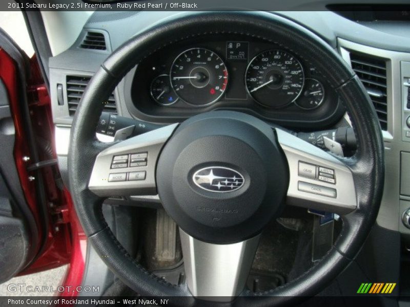 Ruby Red Pearl / Off-Black 2011 Subaru Legacy 2.5i Premium