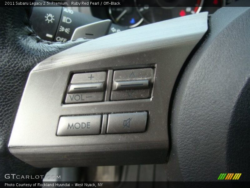 Ruby Red Pearl / Off-Black 2011 Subaru Legacy 2.5i Premium