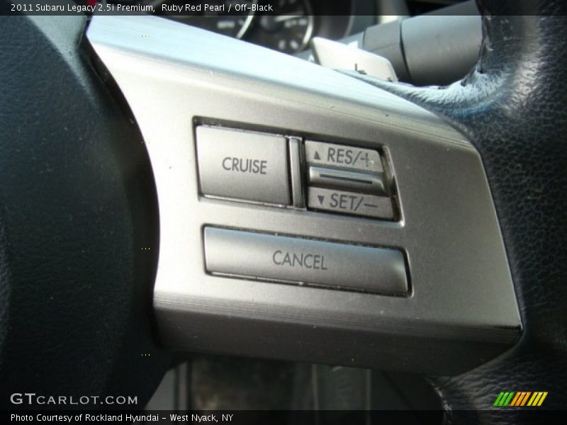 Ruby Red Pearl / Off-Black 2011 Subaru Legacy 2.5i Premium