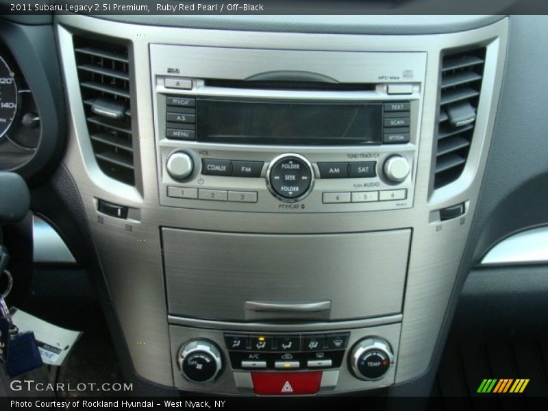 Ruby Red Pearl / Off-Black 2011 Subaru Legacy 2.5i Premium
