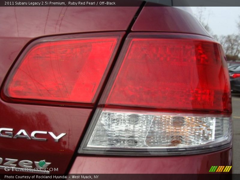 Ruby Red Pearl / Off-Black 2011 Subaru Legacy 2.5i Premium