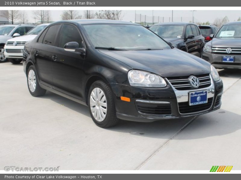 Black / Titan Black 2010 Volkswagen Jetta S Sedan