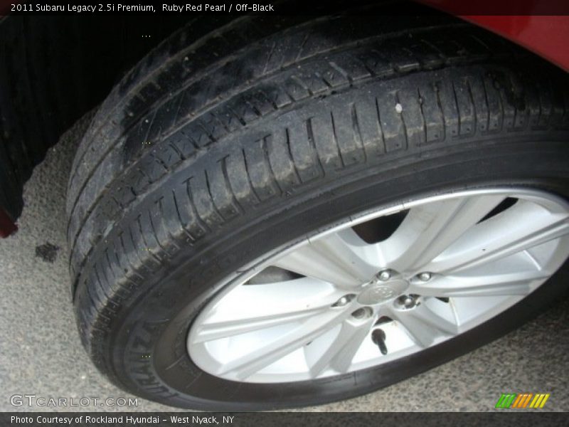 Ruby Red Pearl / Off-Black 2011 Subaru Legacy 2.5i Premium