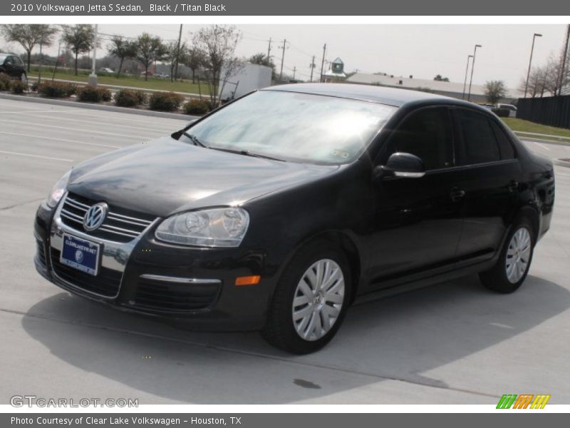 Black / Titan Black 2010 Volkswagen Jetta S Sedan