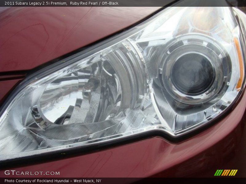 Ruby Red Pearl / Off-Black 2011 Subaru Legacy 2.5i Premium