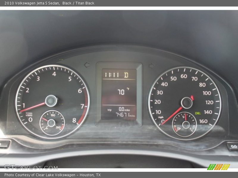 Black / Titan Black 2010 Volkswagen Jetta S Sedan