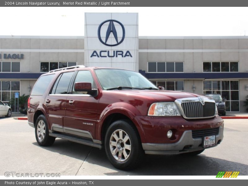 Merlot Red Metallic / Light Parchment 2004 Lincoln Navigator Luxury