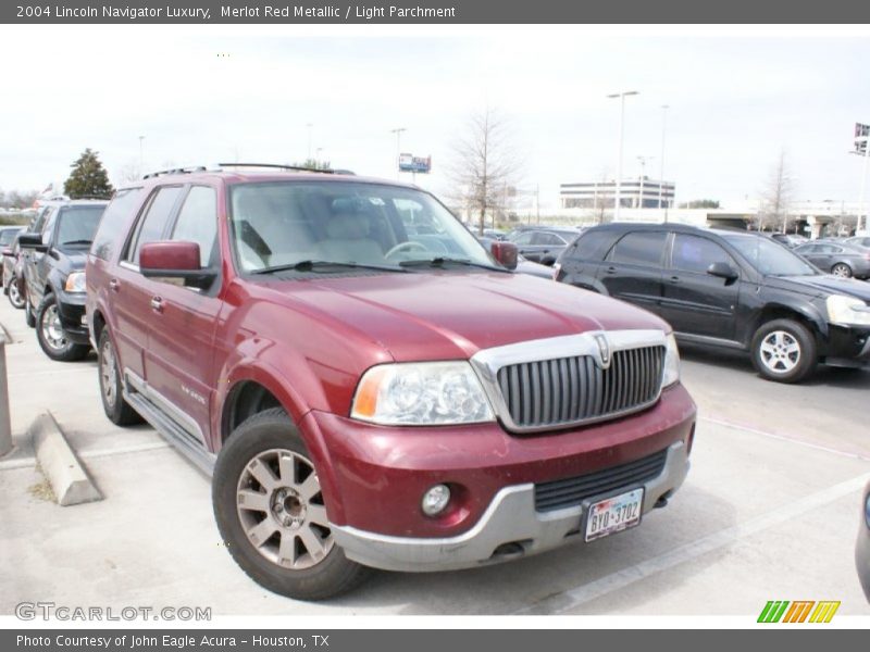 Merlot Red Metallic / Light Parchment 2004 Lincoln Navigator Luxury