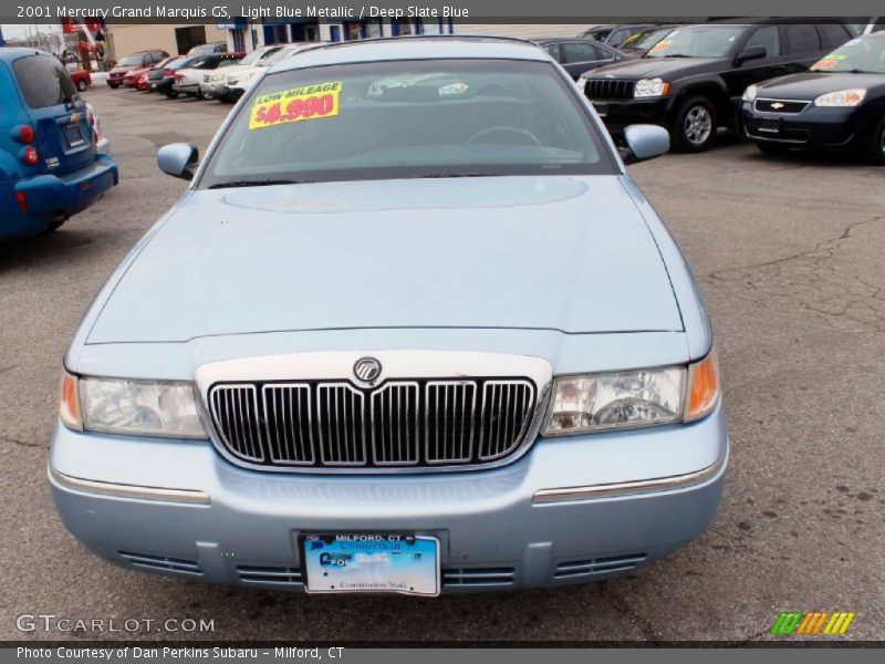 Light Blue Metallic / Deep Slate Blue 2001 Mercury Grand Marquis GS