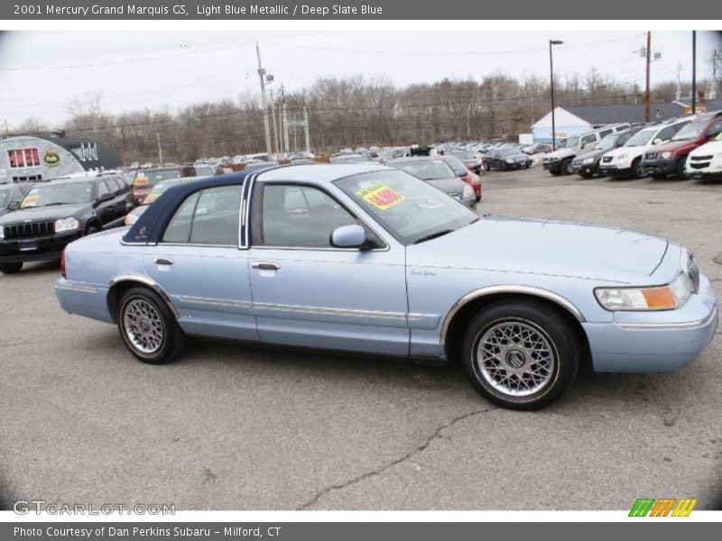 Light Blue Metallic / Deep Slate Blue 2001 Mercury Grand Marquis GS