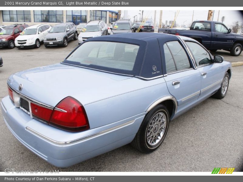 Light Blue Metallic / Deep Slate Blue 2001 Mercury Grand Marquis GS