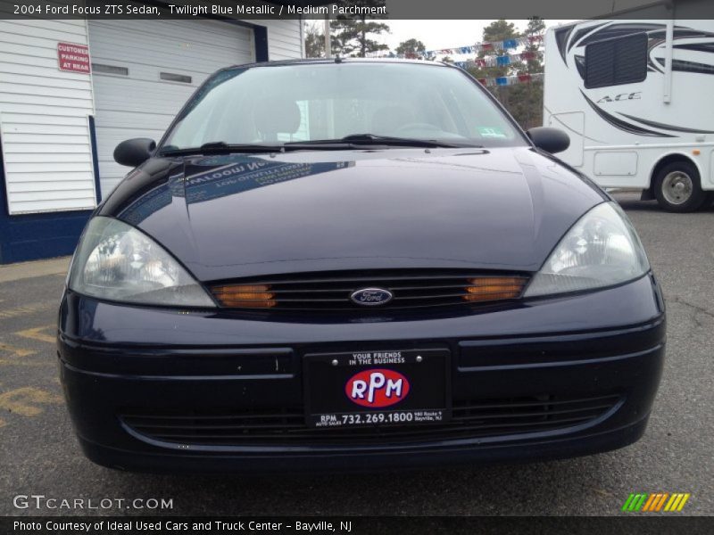 Twilight Blue Metallic / Medium Parchment 2004 Ford Focus ZTS Sedan