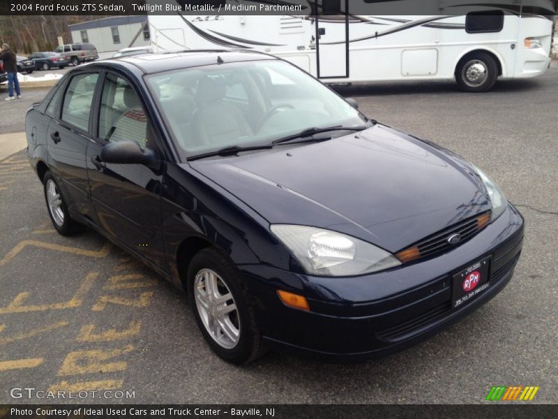 Twilight Blue Metallic / Medium Parchment 2004 Ford Focus ZTS Sedan