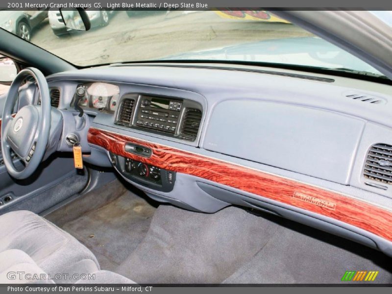 Light Blue Metallic / Deep Slate Blue 2001 Mercury Grand Marquis GS