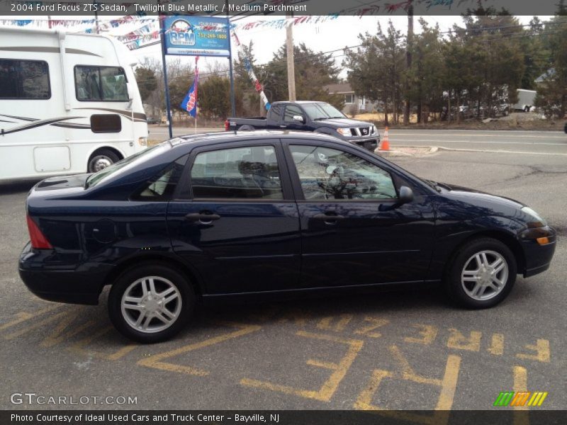 Twilight Blue Metallic / Medium Parchment 2004 Ford Focus ZTS Sedan