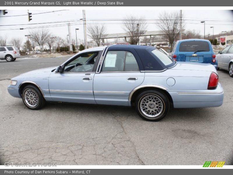 Light Blue Metallic / Deep Slate Blue 2001 Mercury Grand Marquis GS