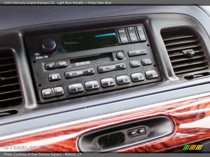 Light Blue Metallic / Deep Slate Blue 2001 Mercury Grand Marquis GS