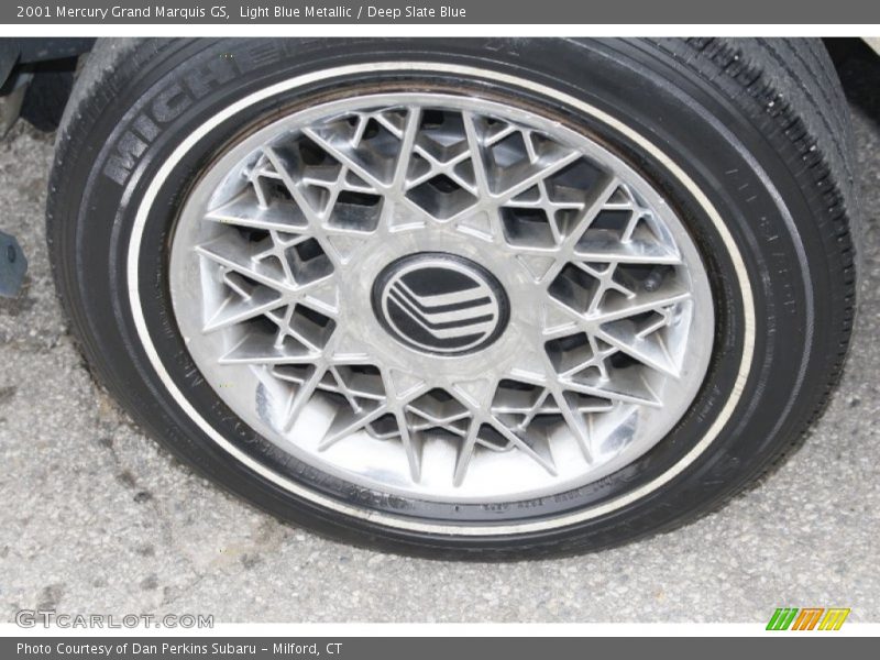 Light Blue Metallic / Deep Slate Blue 2001 Mercury Grand Marquis GS