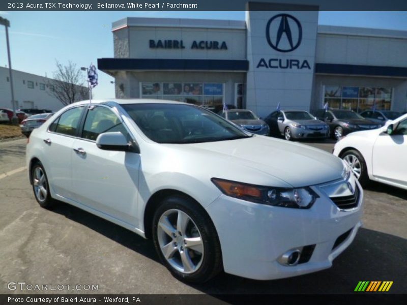 Bellanova White Pearl / Parchment 2013 Acura TSX Technology