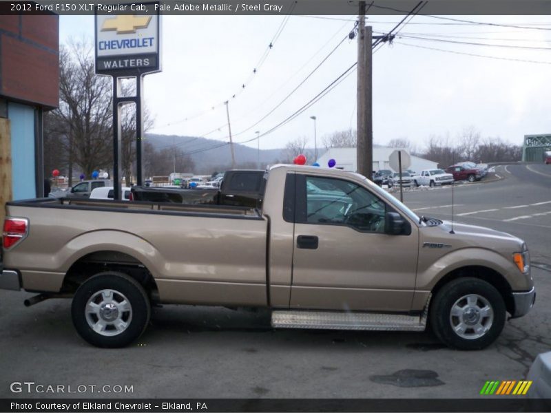 Pale Adobe Metallic / Steel Gray 2012 Ford F150 XLT Regular Cab