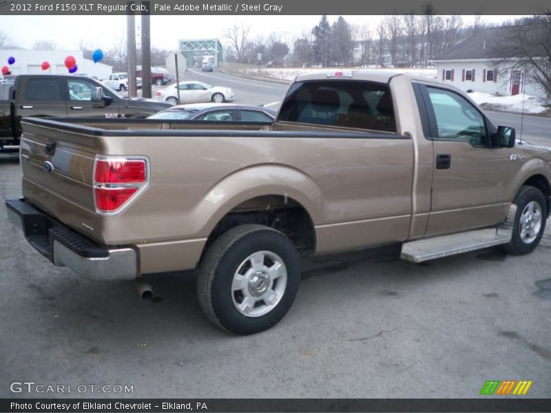 Pale Adobe Metallic / Steel Gray 2012 Ford F150 XLT Regular Cab