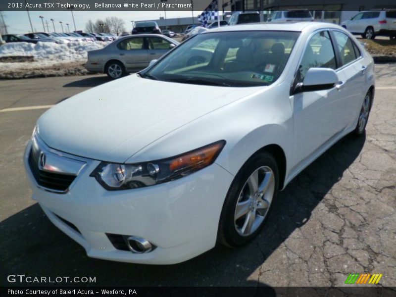 Bellanova White Pearl / Parchment 2013 Acura TSX Technology